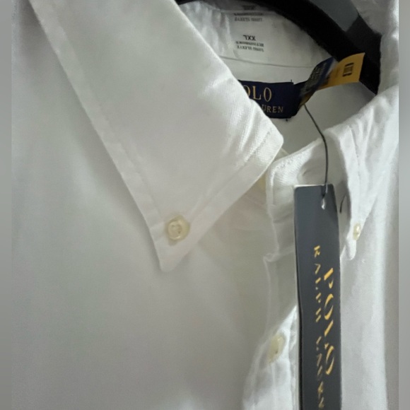 Polo Ralph Lauren Classic 100% Washed Cotton Canvas Woven Button Down Shirt - Picture 8 of 14